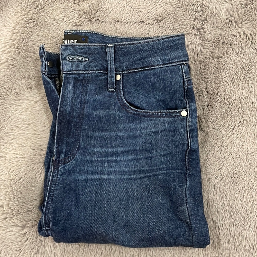 paige jeans - skinny, medium wash, size 26, excellent condition